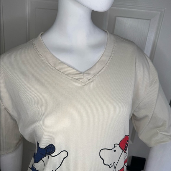 Mango Cream Graphic Tee and Skirt Set - Picture 4 of 11